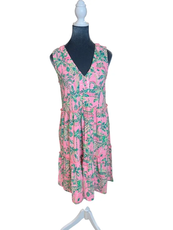 Lilly Pulitzer Lorina Swing Dress Mandevilla Baby Always Worth It Size S *READ - Picture 1 of 8